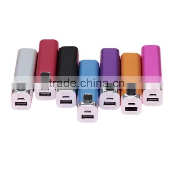 Mini Cheap Portable Lcd Display 2600mAH Power Bank ,metal Lipstick