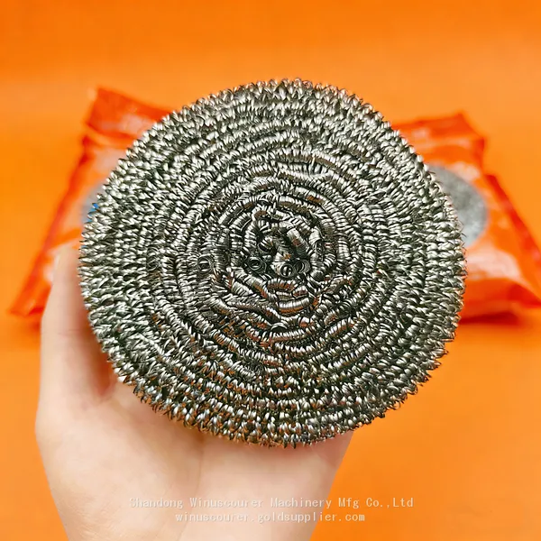 Stainless Steel Kitchen Scourer Factory Price Ball High Quality Flat Steel Scourer Ball photo-2