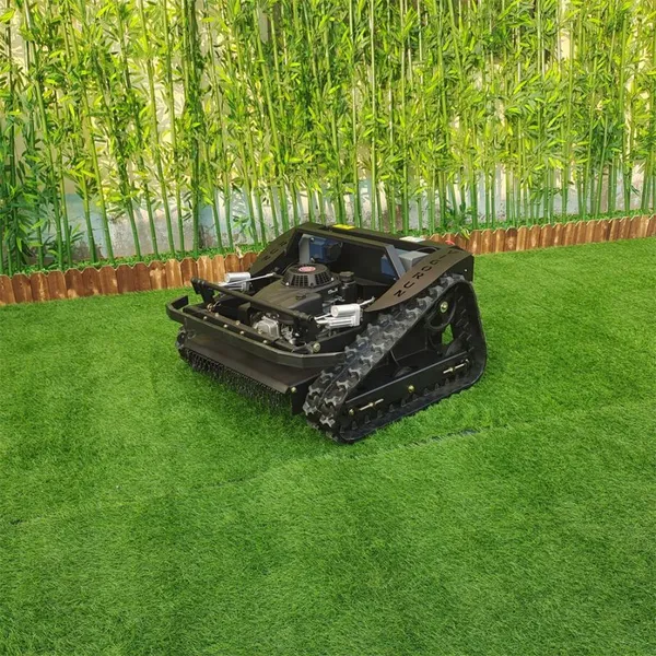 Gasoline Self Charging Backup Battery Self-Powered Dynamo Remote Control Brush Cutter on Tracks photo-2