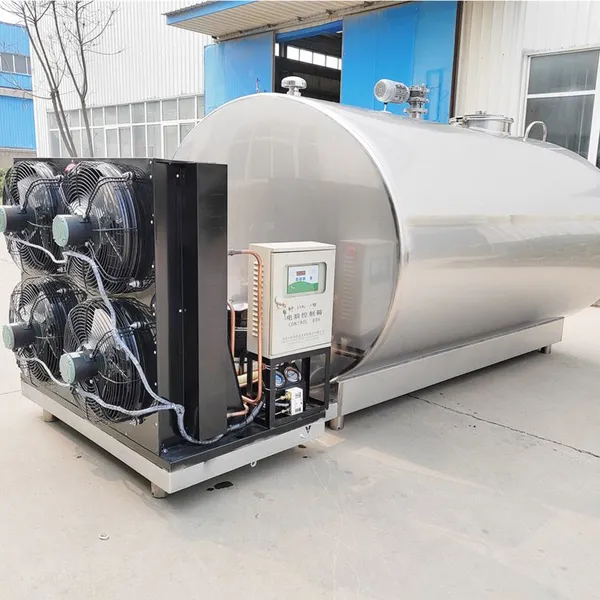 5000L Stainless Steel Fresh Milk Cooler Storage Tank Milk Cooling Tank Dairy Processing Machine photo-2