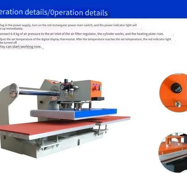 Hengjun Gj-q2 Digital Printing Heat Transfer Machine, Pneumatic Semi-automatic Heat Pressing Equipment, Starting From One Piece for Shipment photo-5