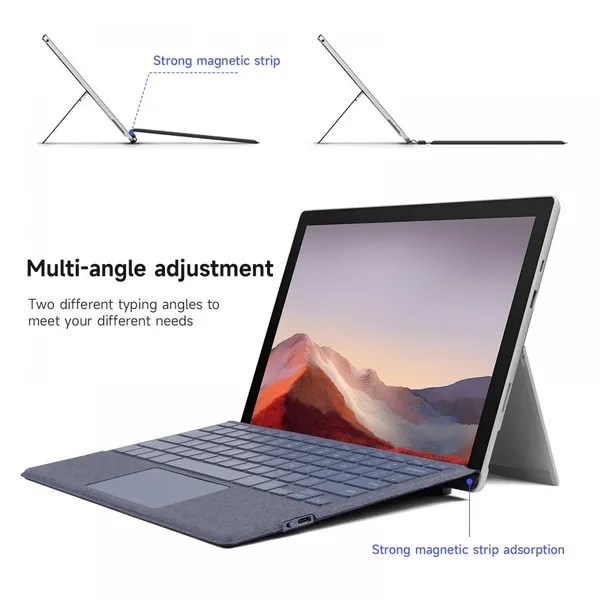 Keyboard for Microsoft Surface 8 Bluetooth Wireless With 7-Color Backlit Keyboard For Surface 9 Touchpad Keyboard for Surface 10 photo-4