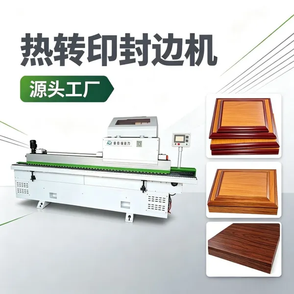 HDL-122A Heat Transfer Edge Banding Machine | MDF Shaped Edge Banding & | for Cabinet, Wardrobe, Door Panels & Crafts
