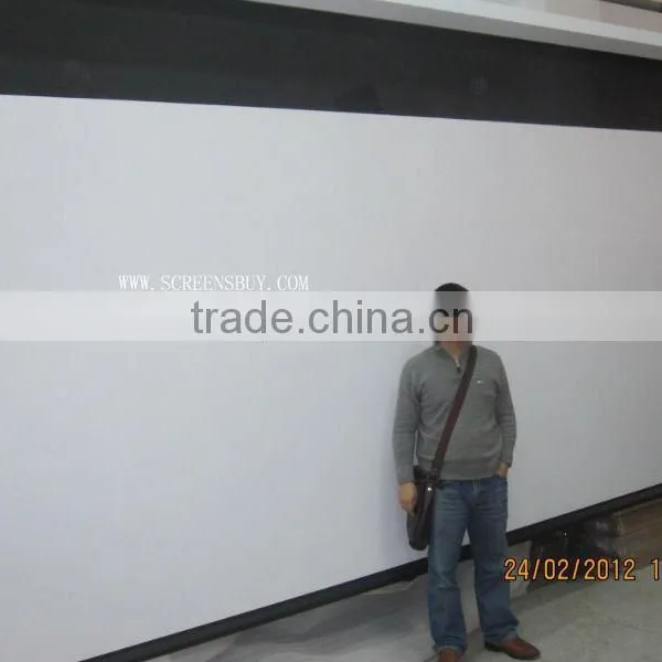 Electric Tab Tension Screen With Aluminum Casing/ White&amp;black Tab Tension Screen