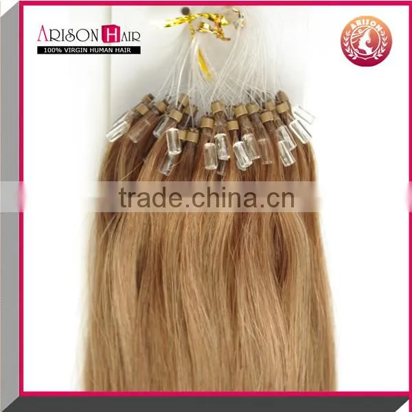 Cheap Peruvian Hair Extension Micro Ring Hair Keratin Human Remy Hair Extension photo-4