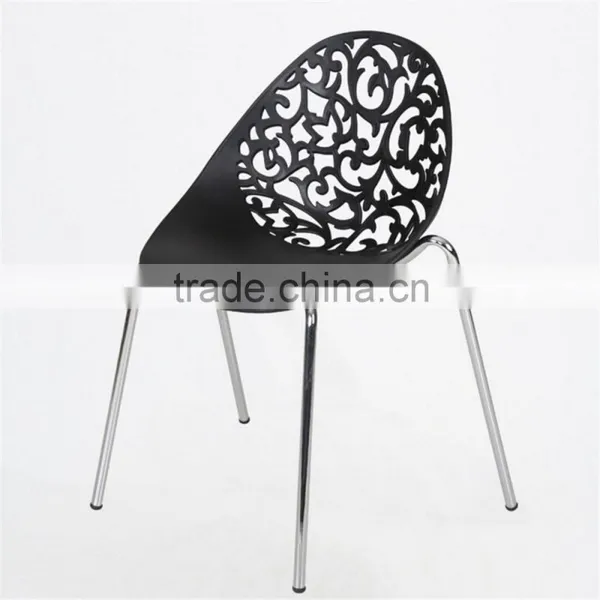New Product Cheap Hotel Dinning Wedding PP Plastic Hollow Metal Price Steel Banquet Chair Quality Choice photo-4