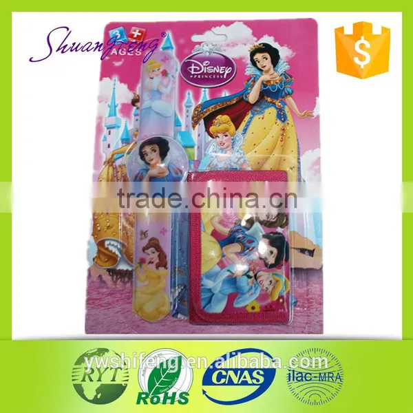 Popular China Supplier PVC Kids Snap Watch With Wallet Suit photo-2