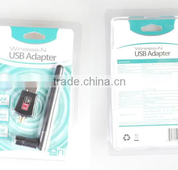 Factory Wholsale 300Mbps 2dBi Antenna Realtek 8192 Chipset USB WiFi Adapter photo-4