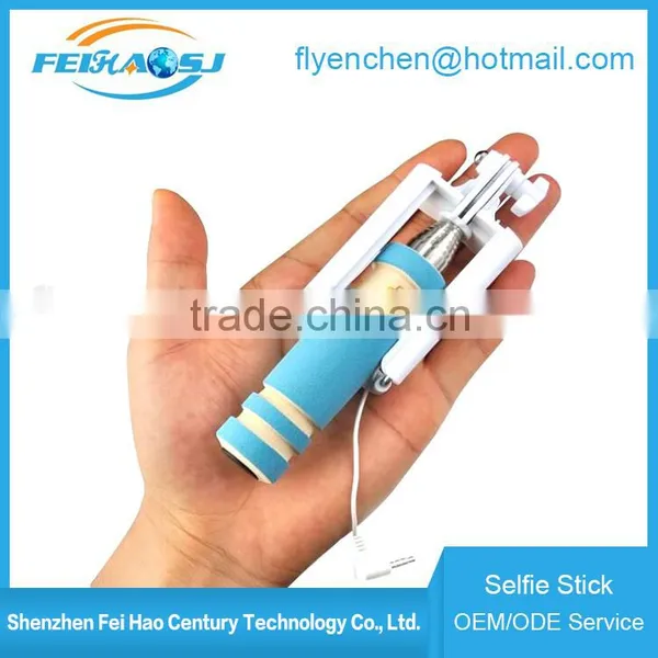 2015 Zoom Fashion Selfie Stick Wholesale Selfie Stick Mini Colorful Monopod for Smartphone photo-2