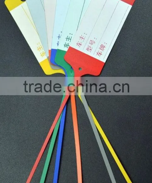 PVC Key Tag for Auto Repair 4s Store, Slip Ring Key Tag