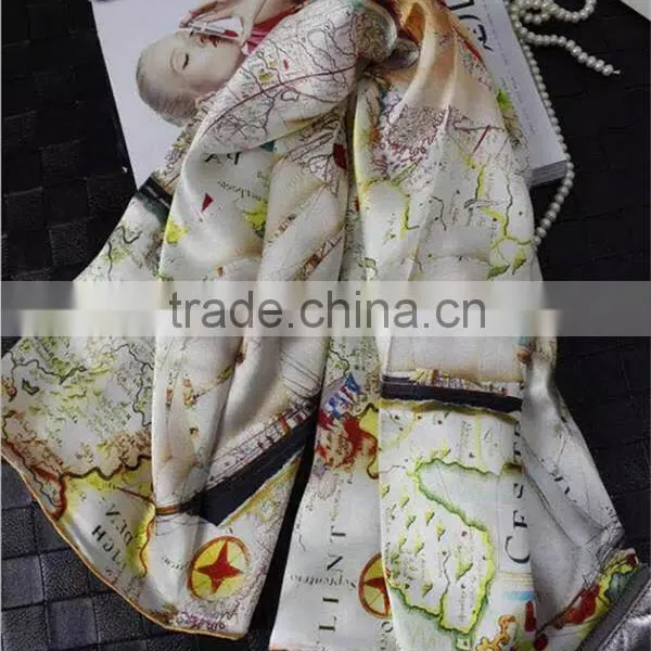 Wholesale Custom Logo 100% Silk Printing Scarf photo-4