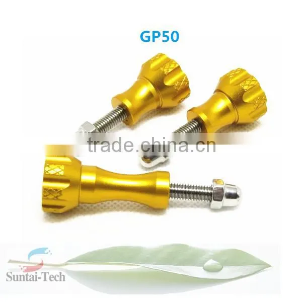 Quality GoPros Accessories 1 Long +2 Short Colorful Thumb Knob Stainless Aluminum Bolt Nut Screw for Go Pro 4/3+/3/2 GP50 photo-6