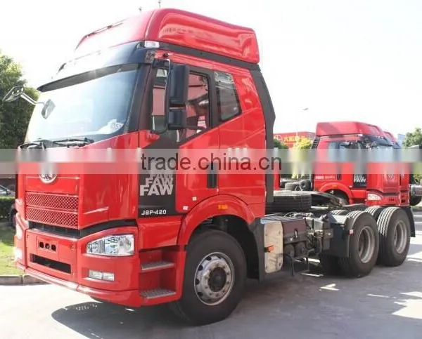 FAW Tractor and Semi Trailer Towing Truck Low Bed Semi-trailer