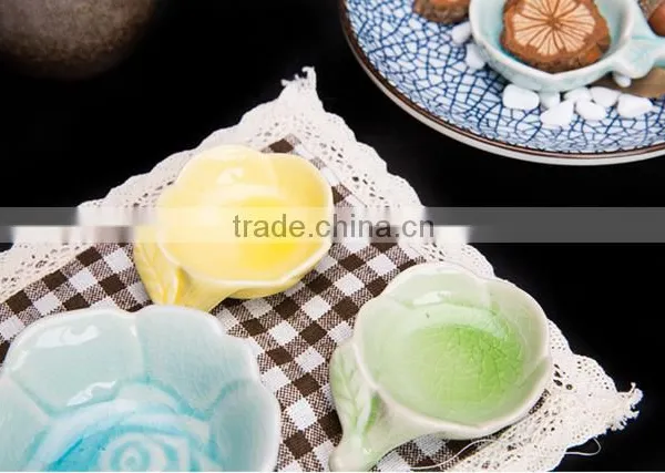 Rose Shape Ceramic Small Dishes HY167402 photo-3