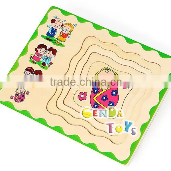 Hot Selling Wooden People's Upgrowth Kids Puzzle Toys photo-6
