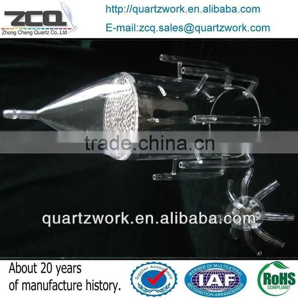 Customized Quartz Glass Lab Equipment Fused Silica Reactor For Sale photo-2