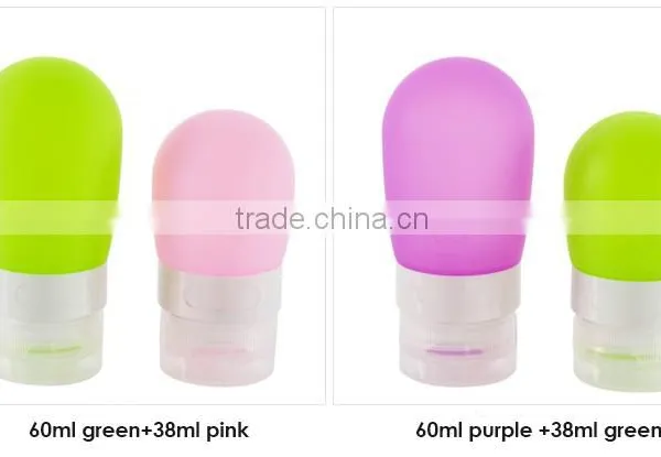 Squeezable Silicone Travel Set Mini Bottles photo-5