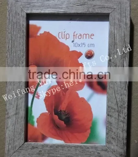Distressed Wood Finished PS Plastic Picture Photo Frame photo-2