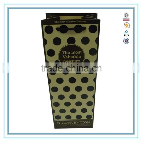 NEW Year Hot Wholesale Wine Paper Bag & Gift Paper Bag With Handles