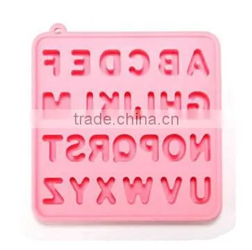 New 26 Alphabet Letter Silicone Resin Ice Cream Soap Cube Tray Form Mold photo-3