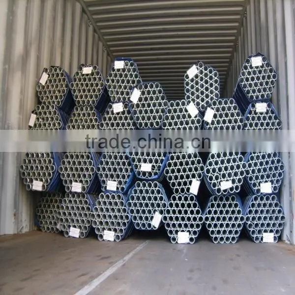 BS1387/ASTM A53/EN39 Hot Galvanized Scaffolding Steel Pipe photo-5