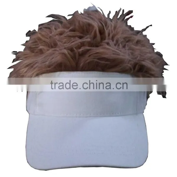 Cotton Twill Fake Fur Custom Sun Visor Cap,fur Visor Cap,sun Visor Cap With Faux Fur