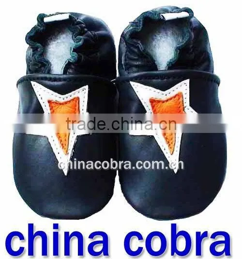 XIAMEN COBRA Top Quality Popular Stripe Baby Shoes Infant Leather Shoes photo-2