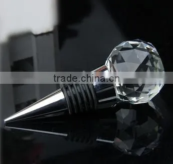 Bottle Decorative Transparent Crystal Ball Wine Stopper photo-3