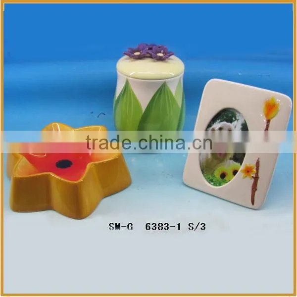 New Design Ceramic Pet Bowl Pet Food Caniser Pet Photo Frame photo-2