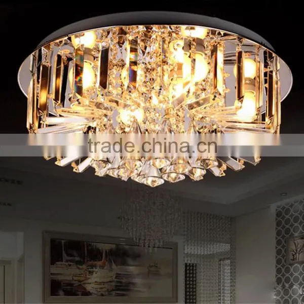 Modern Crystal Ceiling Light Fixtures, European Iron LED Ceiling Lamp For The House photo-4