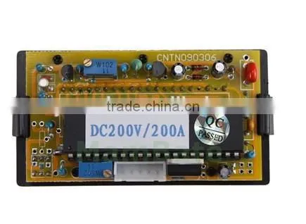 200V 200A DC RED LED DIGITAL PANEL AMPS METER & VOLTMETER + SHUNT photo-2
