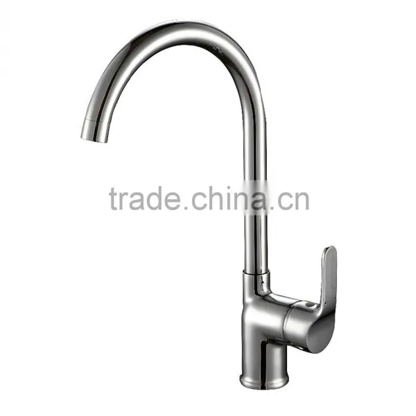 Malaysia Hot Selling Modern Design Chrome Color Single Hand Kitchen Faucet photo-3