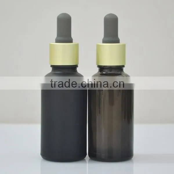 Matte Black Dropper Pipette/matte Black Dripper Bottle/matte Black Cosmetic Bottle Glass photo-2