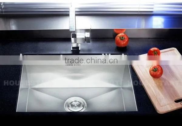 Modern Kitchen Ware Handmade Stainless Steel Undermount Kitchen Sink With Single Bowl photo-5