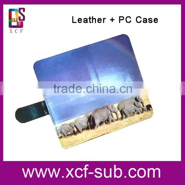PU Sublimation Blank Flip Case Sublimation Leather PC Phone Case for Iphone 5/5s