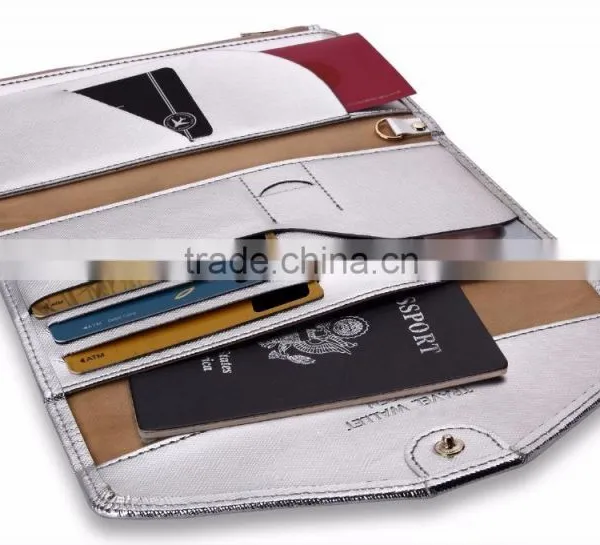 Luckiplus Inventory Multi-purpose Rfid Blocking Passport Wallet Organizer Holder photo-3