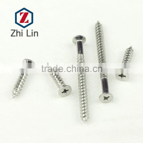 Stainless Steel Cross Recessed Countersunk Head Self-tapping Screws DIN7982 M2.9