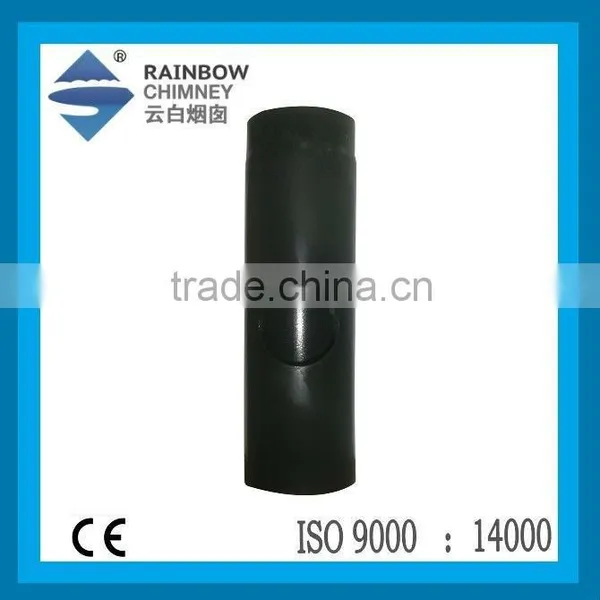 CE Carbon Steel Seamless Pipe Chimney Enamel Pipe With Cleaning Door