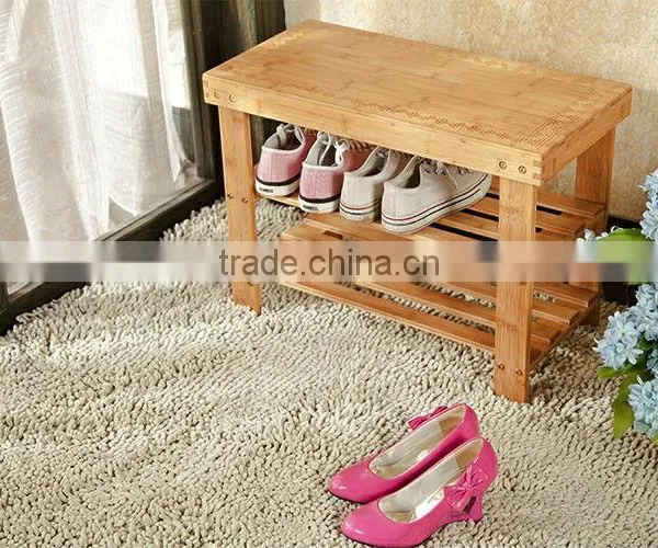 Bamboo Shoe rack seat