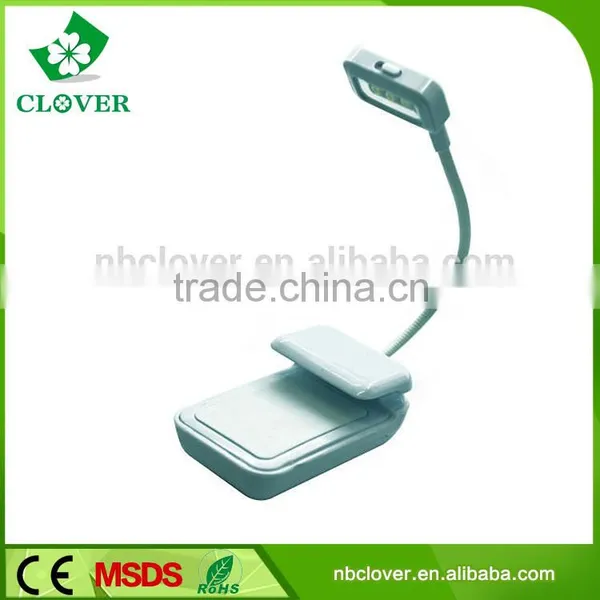 ABS Material Flexible Mini LED Reading Book Light With Clip photo-2