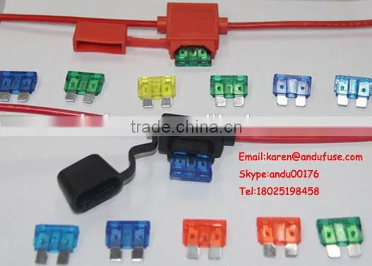 In-Line Car MAXI Blade Fuse Holder Waterproof 8AWG Upto 70A 12V/24V/32V DC photo-4