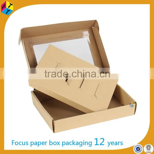 Tuck Top Packaging With Pvc Window Corrugated Paper Box photo-4