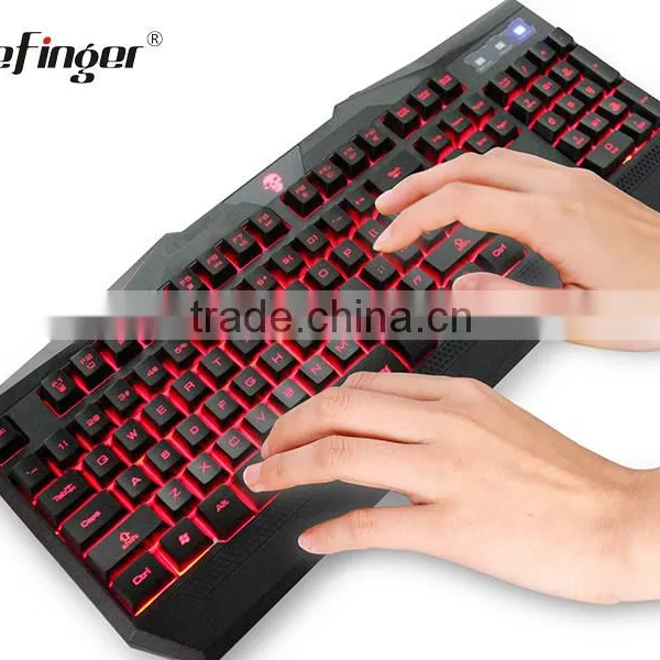 Shenzhen Red Blue Purple Colored Backlit LED Wired Gaming Keyboard Manufacturer photo-4