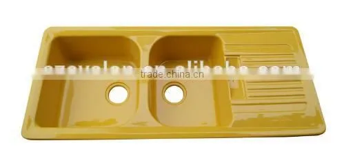 Italian Kitchen Sink Solid Surface Kitchen Ware/Sanitary Acrylic Resin Stone Kitchen Sink,solid Surface Double Bowl Kitchen Sink photo-6