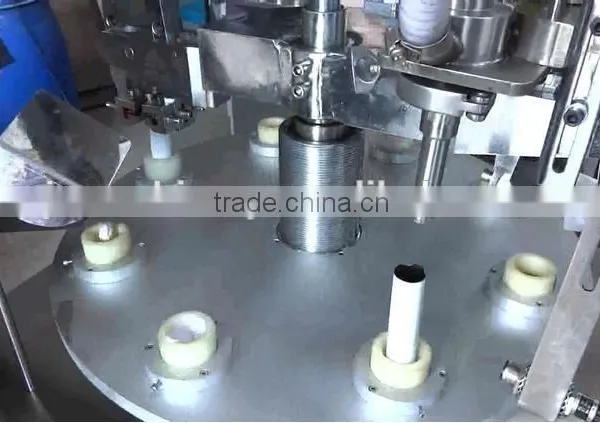 Semi Auto Filling Cutting Ultrasonic Sealing Machine for Plastic Cosmetic Tube With Data and Batch photo-3