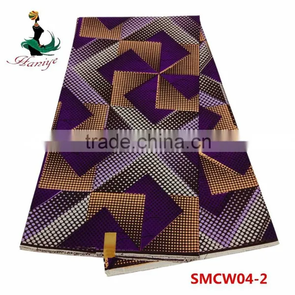 Newest Model Real Wax Fabric SMCW05 African Super Wax Print Fabric Wholesale photo-3