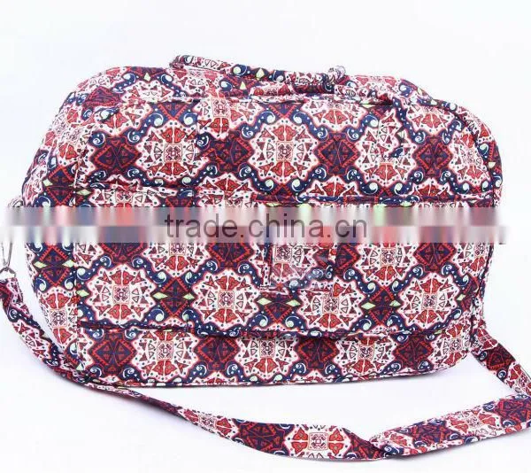 Z104 QUILTED COTTON MOMMY BAG TRAVEL BAG Outdoor Diaper Bag