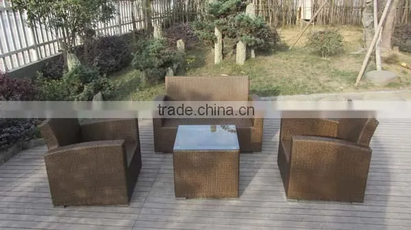 4Pcs Garden Sofa Furniture Rattan With Aluminium Frame photo-2
