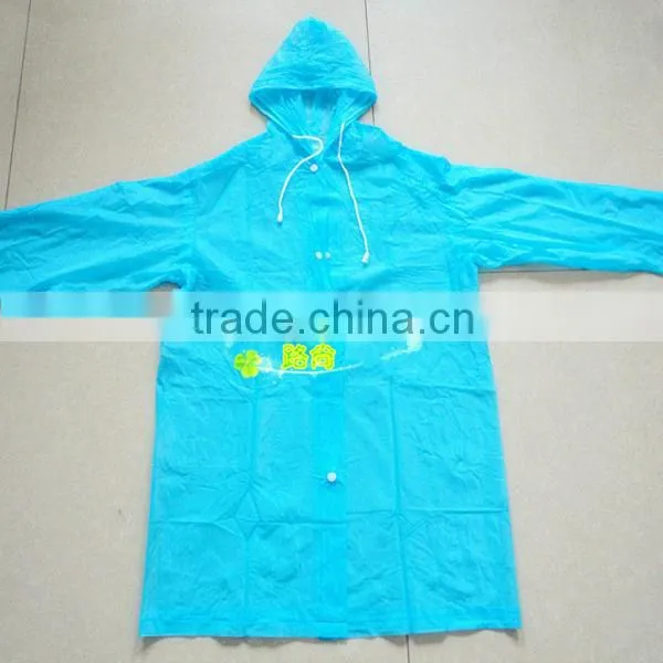 Colorful Transparent/translucent Long Pvc Rainjacket