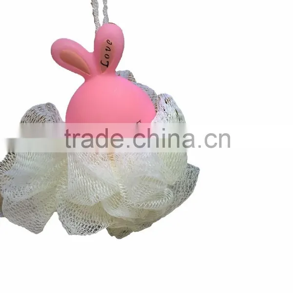 Rabbit Bath Sponge,Animal Bath Toys,Rabbit Head Sponge Lily